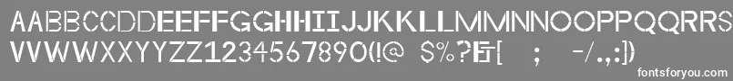 フォントByzantineempire – 灰色の背景に白い文字