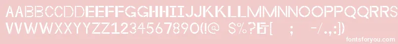 Byzantineempire Font – White Fonts on Pink Background
