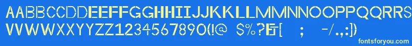 Шрифт Byzantineempire – жёлтые шрифты на синем фоне