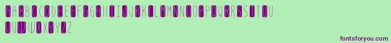 Estellacello Font – Purple Fonts on Green Background