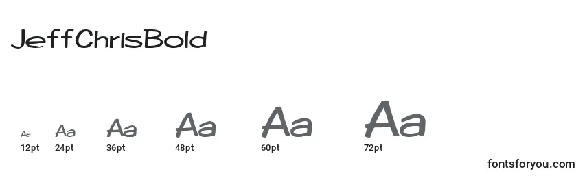 JeffChrisBold Font Sizes
