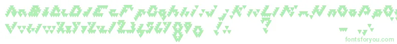 BizarLovedTriangles-Schriftart – Grüne Schriften