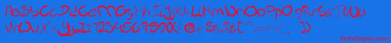 fuente Nieknique – Fuentes Rojas Sobre Fondo Azul