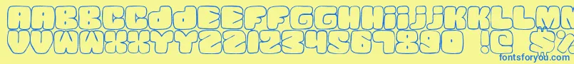 Weitere Informationen zur SquandedLight-Schriftart SquandedLight-Schriftart – Blaue Schriften auf gelbem Hintergrund