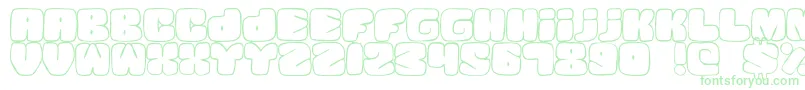 SquandedLight Font – Green Fonts on White Background