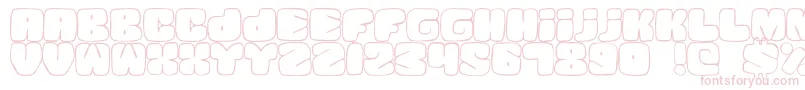 Czcionka SquandedLight – różowe czcionki