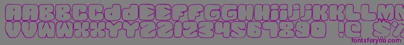 SquandedLight-Schriftart – Violette Schriften auf grauem Hintergrund