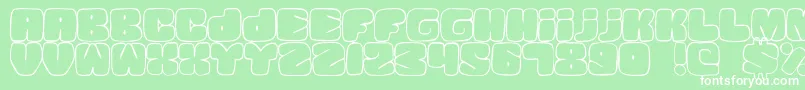 SquandedLight Font – White Fonts on Green Background