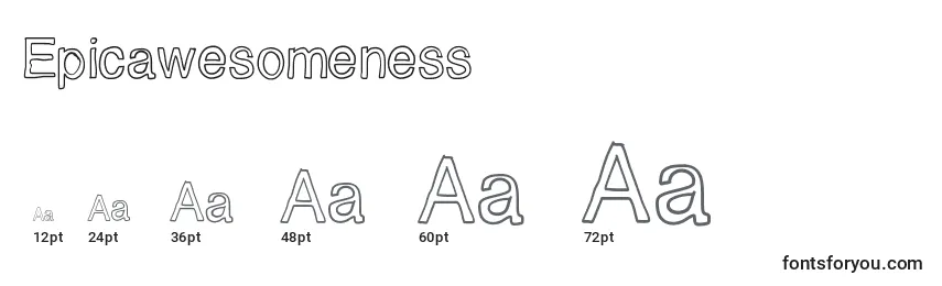 Epicawesomeness Font Sizes