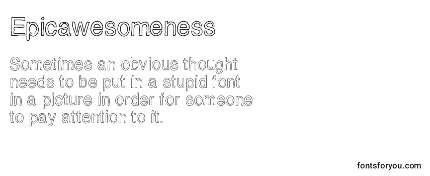 Epicawesomeness Font