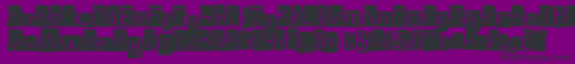 Illuminate Font – Black Fonts on Purple Background