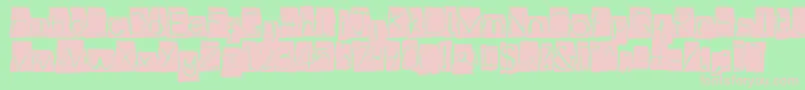 Fonte Illuminate – fontes rosa em um fundo verde