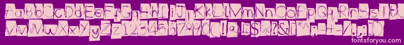 Illuminate Font – Pink Fonts on Purple Background