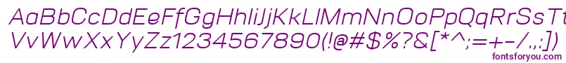 Шрифт VitroItalic – фиолетовые шрифты