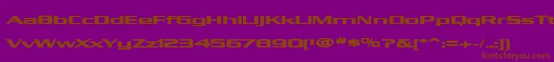 KubraBold Font – Brown Fonts on Purple Background