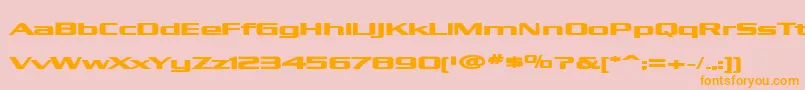 KubraBold Font – Orange Fonts on Pink Background