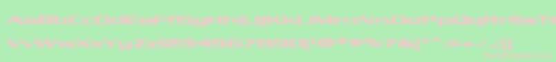 KubraBold Font – Pink Fonts on Green Background