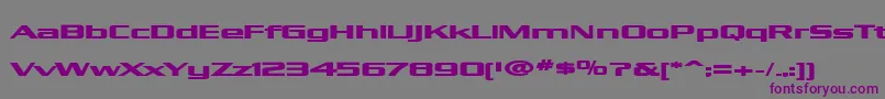 KubraBold Font – Purple Fonts on Gray Background