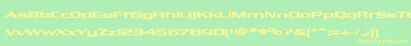 KubraBold Font – Yellow Fonts on Green Background