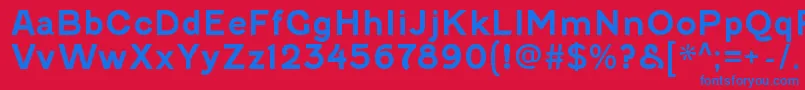 FenwickrgBold Font – Blue Fonts on Red Background