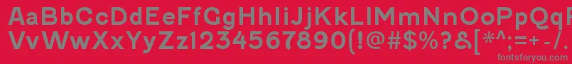 FenwickrgBold Font – Gray Fonts on Red Background
