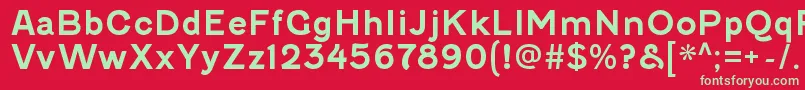 FenwickrgBold Font – Green Fonts on Red Background