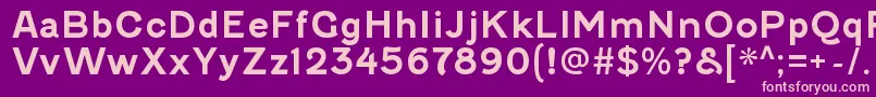 FenwickrgBold Font – Pink Fonts on Purple Background
