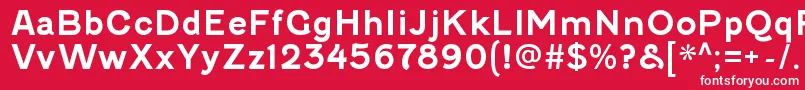 FenwickrgBold Font – White Fonts on Red Background