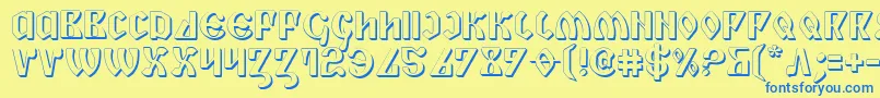 More about Piper3D Font Piper3D Font – Blue Fonts on Yellow Background