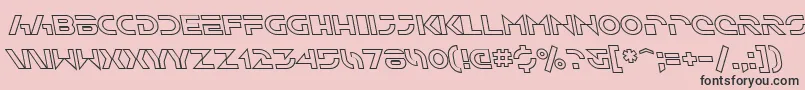 SfSolarSailerOutlineItalic Font – Black Fonts on Pink Background