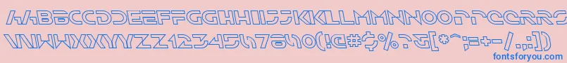 fuente SfSolarSailerOutlineItalic – Fuentes Azules Sobre Fondo Rosa