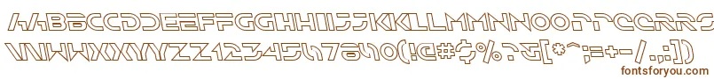 SfSolarSailerOutlineItalic-Schriftart – Braune Schriften