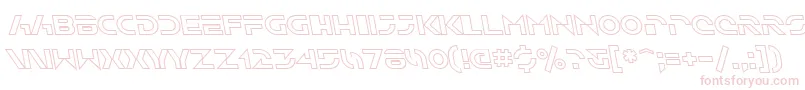 Шрифт SfSolarSailerOutlineItalic – розовые шрифты