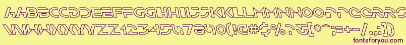 fuente SfSolarSailerOutlineItalic – Fuentes Moradas Sobre Fondo Amarillo