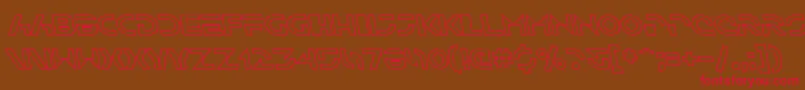 fuente SfSolarSailerOutlineItalic – Fuentes Rojas Sobre Fondo Marrón