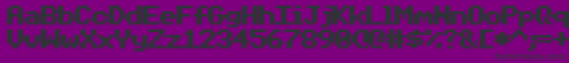 BeebModeOne Font – Black Fonts on Purple Background