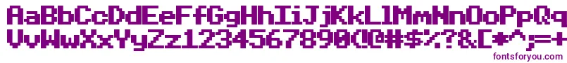 BeebModeOne Font – Purple Fonts on White Background