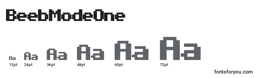 BeebModeOne Font Sizes
