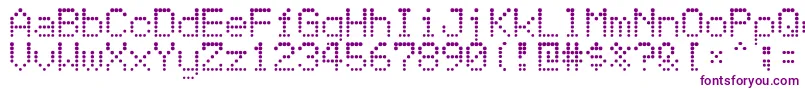 Atomicclockradio Font – Purple Fonts on White Background