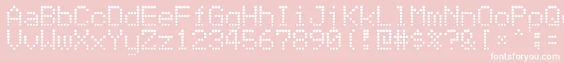Atomicclockradio Font – White Fonts on Pink Background