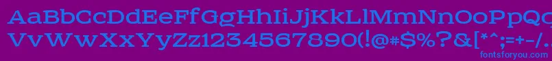 Sreda Font – Blue Fonts on Purple Background
