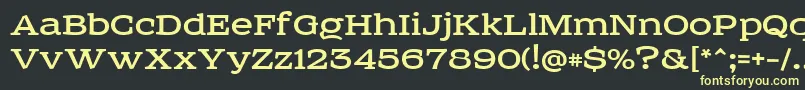 Sreda Font – Yellow Fonts on Black Background