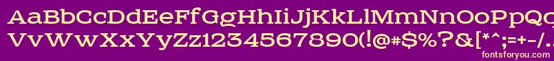 Sreda Font – Yellow Fonts on Purple Background