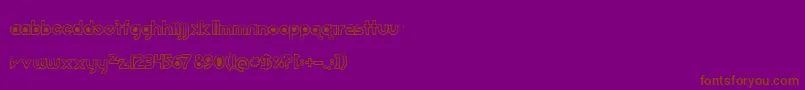 Echootf Font – Brown Fonts on Purple Background