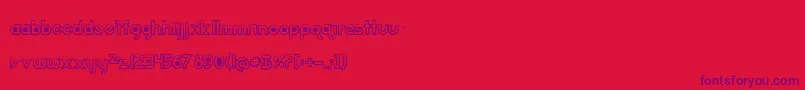 Echootf Font – Purple Fonts on Red Background