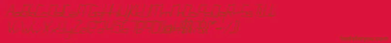 Więcej informacji o czcionce Kuppelultracondensebolditalickuppel Czcionka Kuppelultracondensebolditalickuppel – brązowe czcionki na czerwonym tle