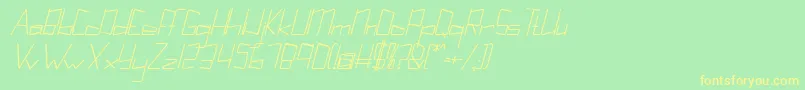 More about Kuppelultracondensebolditalickuppel Font Kuppelultracondensebolditalickuppel Font – Yellow Fonts on Green Background