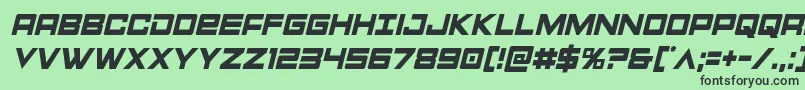 Montroccondital Font – Black Fonts on Green Background