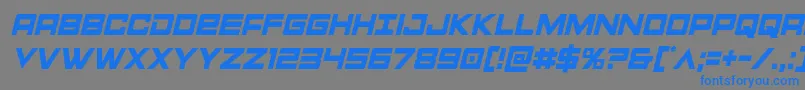 Montroccondital Font – Blue Fonts on Gray Background