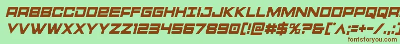 Montroccondital Font – Brown Fonts on Green Background